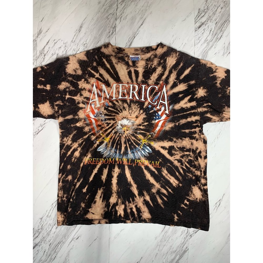 Bleach Tie Dye “America” Tee